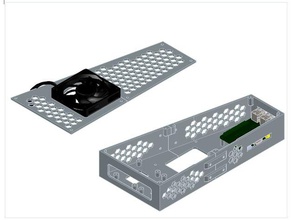 anet a8 electrónica de caso Impresora 3d accesorios doble mosfet placa base cubierta montaje pi3 raspberry pi 3d print model - Mito3D