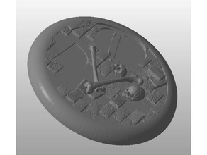 Basis lara croft toon-Figur Menschen base Knochen Spiel Schädel tomb raider 3d print model - Mito3D