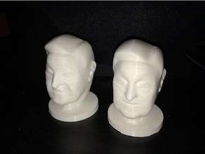 testa di george soros sculture 3d print model - Mito3D