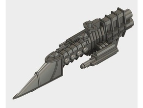 imperial frigate 1 toy & game accessories battlefleet gothic 3d print model - Mito3D