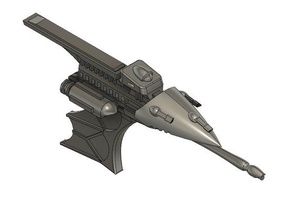 eldar destruidor 1 brinquedo & acessórios para jogos battlefleet gótico bfg 3d print model - Mito3D