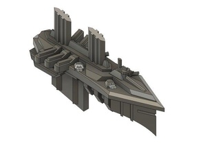 chaos destroyer toy & game accessories battlefleet gothic bfg 3d print model - Mito3D