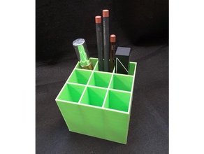 lipstick holder 3 x containers 3d print model - Mito3D