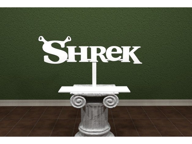 3D MULTICOLOR LOGO/SIGN - Shrek (with actual ears!)