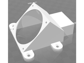 tilted fan mount diy case 3d print model - Mito3D