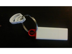 cochlear logo keychain adaptation keychains 3d print model - Mito3D