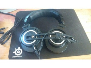 modmic de juego auriculares con micrófono sony ecm-cs3 piloto el audio 3d print model - Mito3D