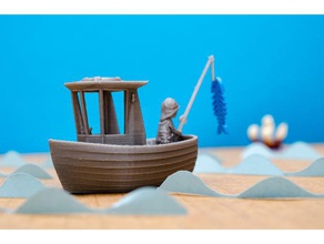 küçük balıkçı teknesi görsel benchy leo oyuncak & oyun aksesuarları banyo küvet tekne tekneler çocuklar kesici balık fishboat kılçığı balıkçılar balıkçılık olta balıkçılığı fishmen yüzer kayan rod gemi gemiler su 3d print model - Mito3D