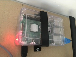 ahududu 3 canakit durumda montaj tutucu pi bilgisayar monte edin raspberrypi raspberry 2 raspi 3d print model - Mito3D
