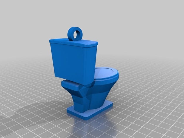 tuvalet anahtar zinciri Anahtarlık pişirin cul zincirleri anahtarlar chan kool kul anahtarı 3D print model - Mito3D