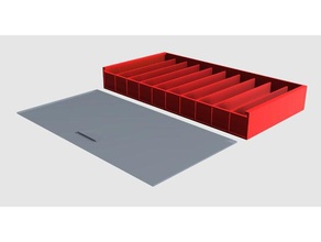 individual resistor tray electronics drawer enclosure 3d print model - Mito3D