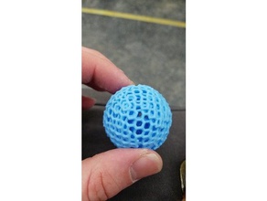 latticed sphere toy & game accessories ball lattice moffett orb 3d print model - Mito3D