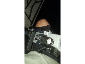 airsoft flashlight mount 28mm 3d print model - Mito3D