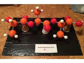 giant pla molecule made learning 3d print model - Mito3D
