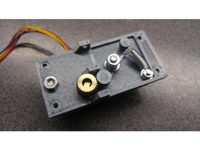 solder dispenser 28byj-48 electronics extruder soldering stepper motor unipolar 3d print model - Mito3D