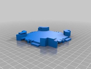 magia faixas de 4 vias intersecção brinquedo & acessórios para jogos 3d print model - Mito3D