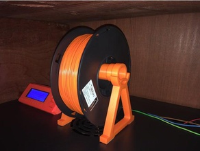 universal filament spool holder 3d printer accessories box parts prusa i3 3d print model - Mito3D
