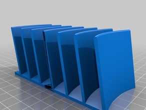 double-sized desktop paper letter mail organizer organization letters 3d print model - Mito3D