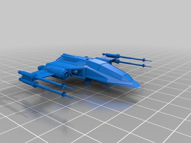 z-15 starfighter jeux jeu miniature navire vaisseau spatial de star wars x-wing xwing 3D print model - Mito3D
