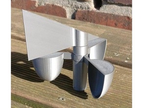 paramétrique de la direction du vent indicateur vitesse anémomètre girouette 3d print model - Mito3D
