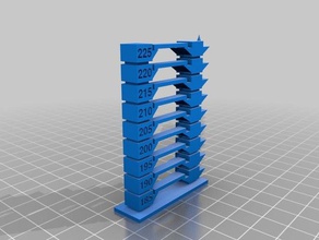customizable temperature tower version 2 s3d compatible 3d printing tests simplify3d slicer 3d print model - Mito3D