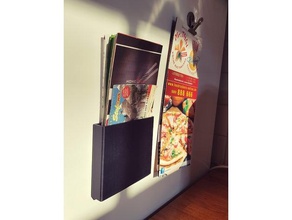 magnetic menu holder organization fridge magnet 3d print model - Mito3D