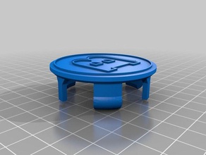 smart 450 brabus wheel centre caps automotive cap cart 3d print model - Mito3D