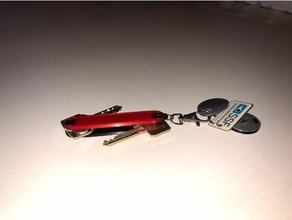smartkey - pocket organizer accessories key keychain keyring swiss army 3d print model - Mito3D