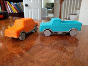 Zıplayan araba oyuncaklar ve oyunlar zıpzıp şasi fidget oyuncak squishy kamyon kamyonlar araç şase kiti tekerlekler 3d print model - Mito3D