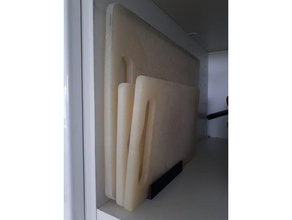 vertikale Ausschnitt-Brett-Halter Küche und Esszimmer Schneidebrett Halter stand 3d print model - Mito3D