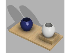 vase shaped planter models palnters 3d print model - Mito3D