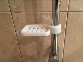 soap dish one-piece ring clamp bathroom