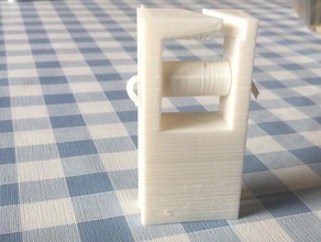 yet another filament roll guide 5mm wooden frame prusa i3 3d printer accessories 3d print model - Mito3D