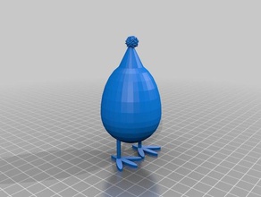 1 doğum günü kuluçkalık yumurta mutlu heykeller tavuk 3d print model - Mito3D