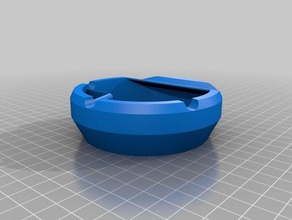 ashtray sepperate edge put out cig containers 3d print model - Mito3D