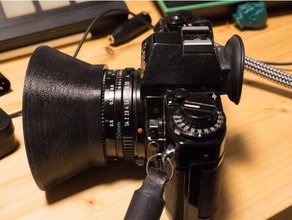 paraluce per obiettivo 50mm 14 canon fd lente la fotocamera Obiettivo l'attrezzatura fotografica filaflex lenshood 3d print model - Mito3D