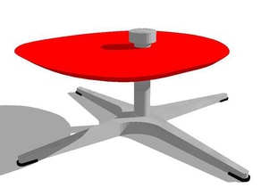 bottom legs jacobsen egg chair kitchen & dining 3d print model - Mito3D