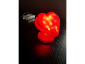 heart lamp model furniture 3d print model - Mito3D