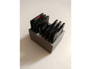 sd card rack organization 3d print model - Mito3D