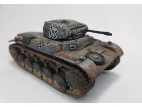panzer 2 1 56 scale 28mm bolt action 3d printing bolt action