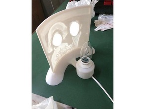 lithophane soporte de la lámpara decoración litholamp apoyo supporto litografia 3d print model - Mito3D