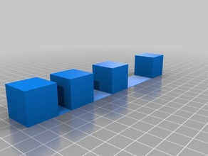 stringinging cubes test 3d printing tests stringing 3d print model - Mito3D