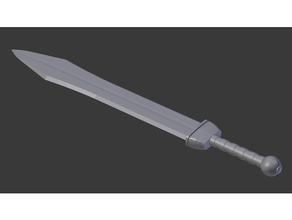 gladeus sword props cosplay prop weapon roman swords 3d print model - Mito3D