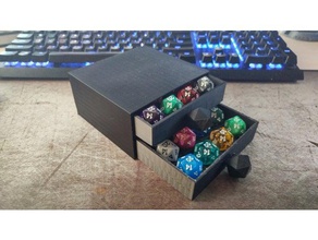 24x d20 cabinet dice dungeons dragons icosahedron magic gathering 3d print model - Mito3D