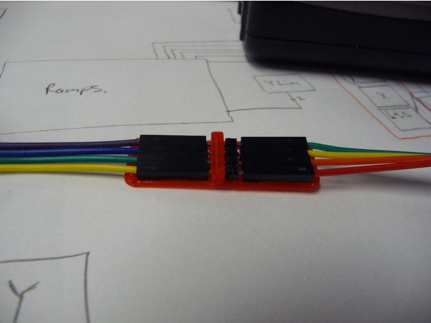 4 pin dupont di interconnessione l'elettronica connettore interruzione dell'alimentazione 3D print model - Mito3D