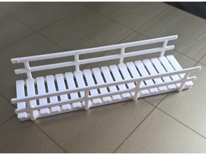 einfache Brücke Gebäude & Strukturen 3d print model - Mito3D