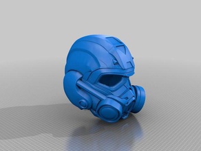 planetside 2 dreadnought-Helm 3d-drucken 3d print model - Mito3D