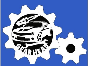 gearhead plaque signs & logos quote 3d print model - Mito3D