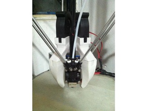 he3d k200 double cooling fan update 3d printer parts best colling delta extension 3d print model - Mito3D