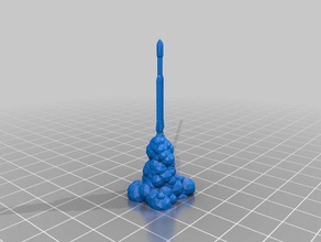 falcon heavy low polly launched fixed mesh vehicles 3d print model - Mito3D